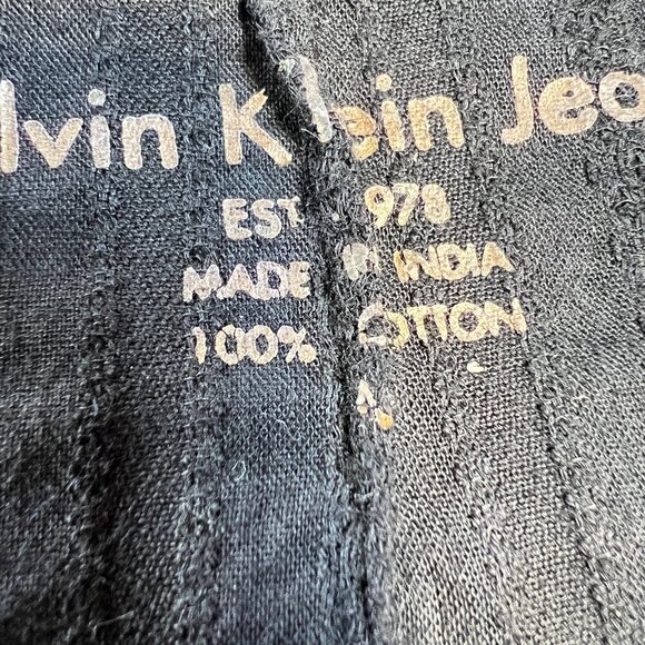 Calvin Klein Jean 100% Cotton Top Size M Cool Summer Style - Picture 9 of 13